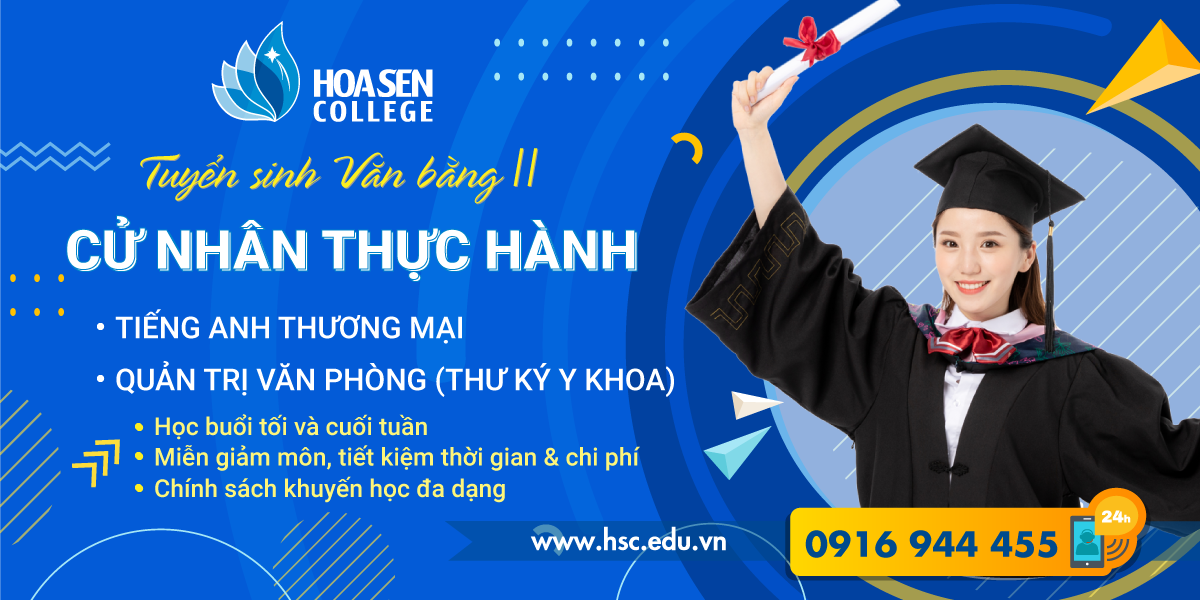 [Thông báo] Tuyển sinh Văn bằng II Cao đẳng chính quy học buổi tối 2021