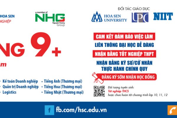 Giảm áp lực thi cử với chương trình xét tuyển 9+ của Cao đẳng Hoa Sen