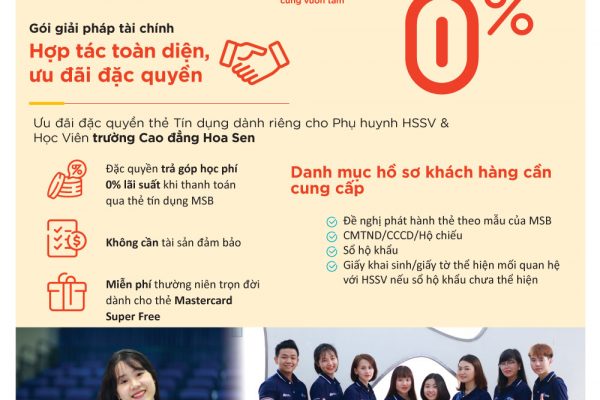 Tham khảo gói Hỗ trợ đóng học phí 0% lãi suất