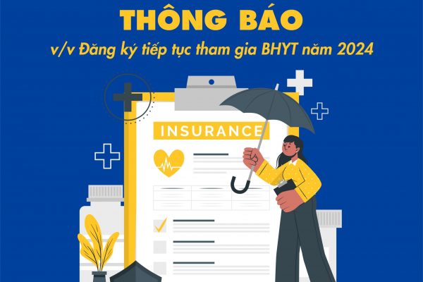 Thông báo : v/v Đăng ký tiếp tục tham gia BHYT năm 2024