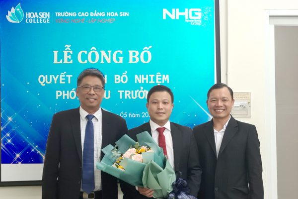 Trường Cao đẳng Hoa Sen tổ chức Lễ công bố Phó hiệu trưởng